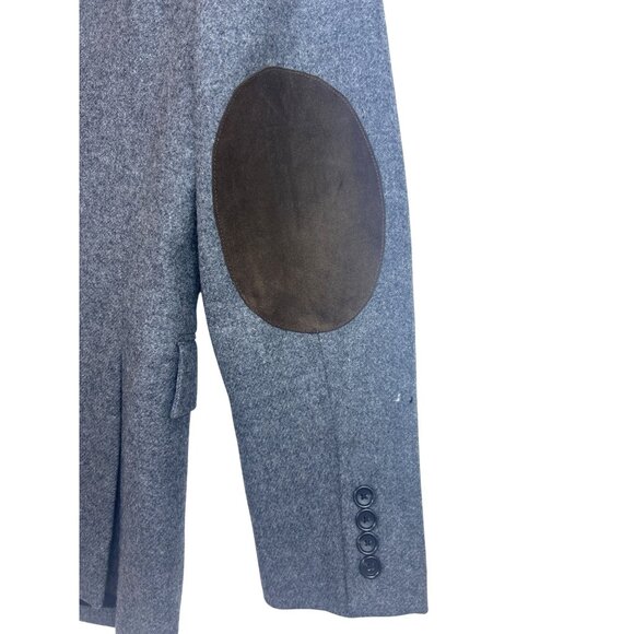 NWT J. Crew Ludlow Blazer Men’s 38R Gray Wool Moon Yorkshire Suede Patches READ - Picture 10 of 16